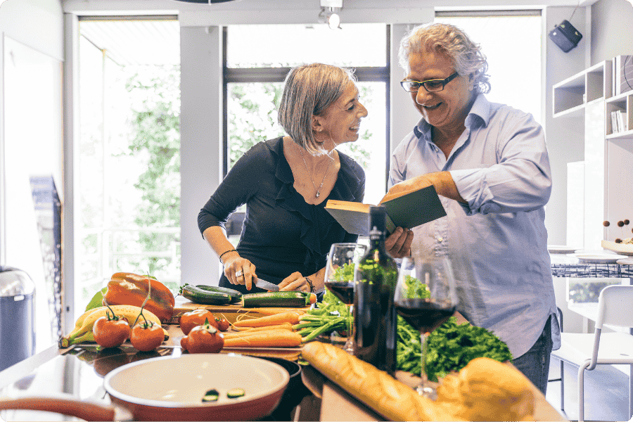 idosos Cozinhando