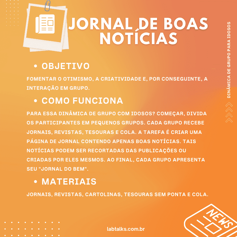 Dinâmica de Grupo para Idosos