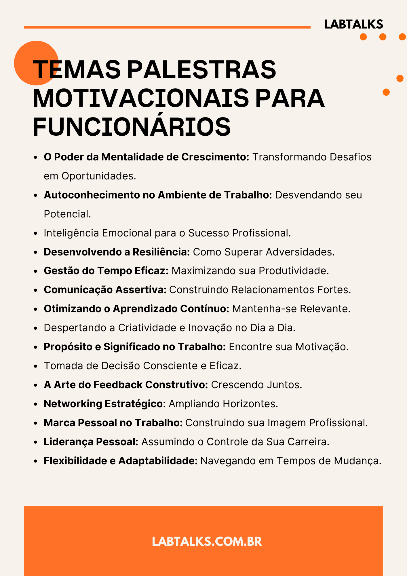 Temas Palestras Motivacionais para Funcionários