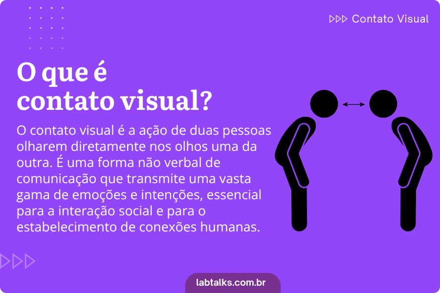 O que é contato visual?