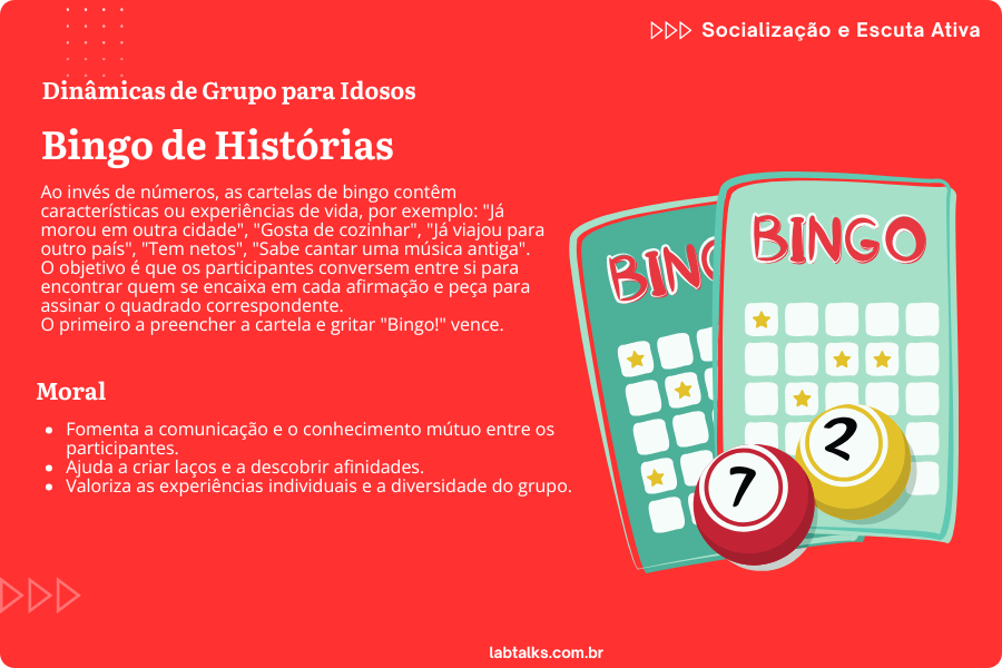 Dinâmicas de Grupo para Idosos