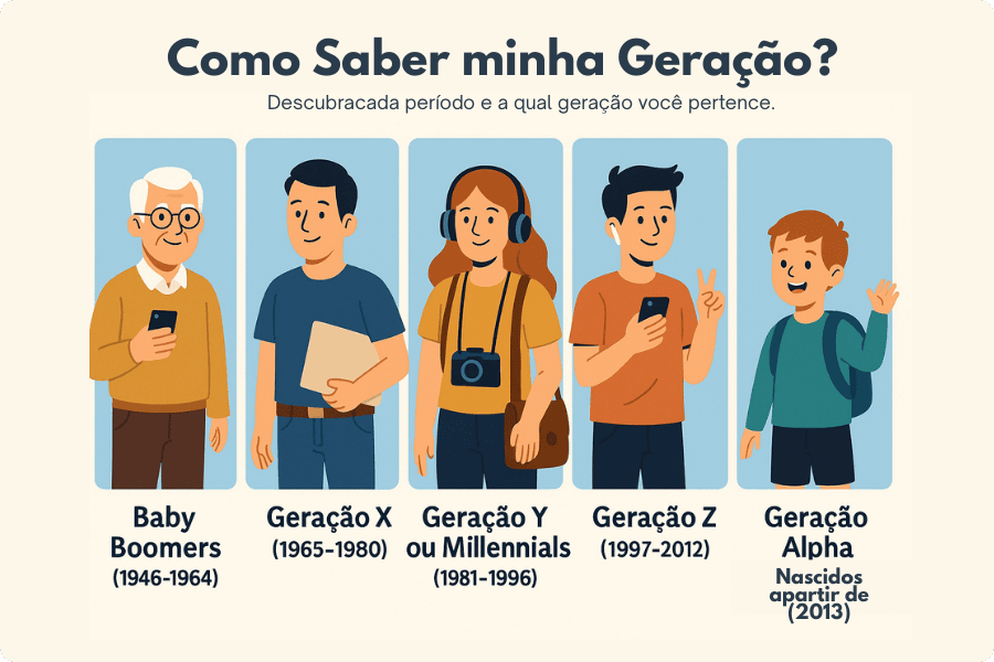 Como saber minha geração?