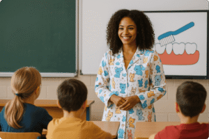 Palestra sobre Saúde bucal na Escola
