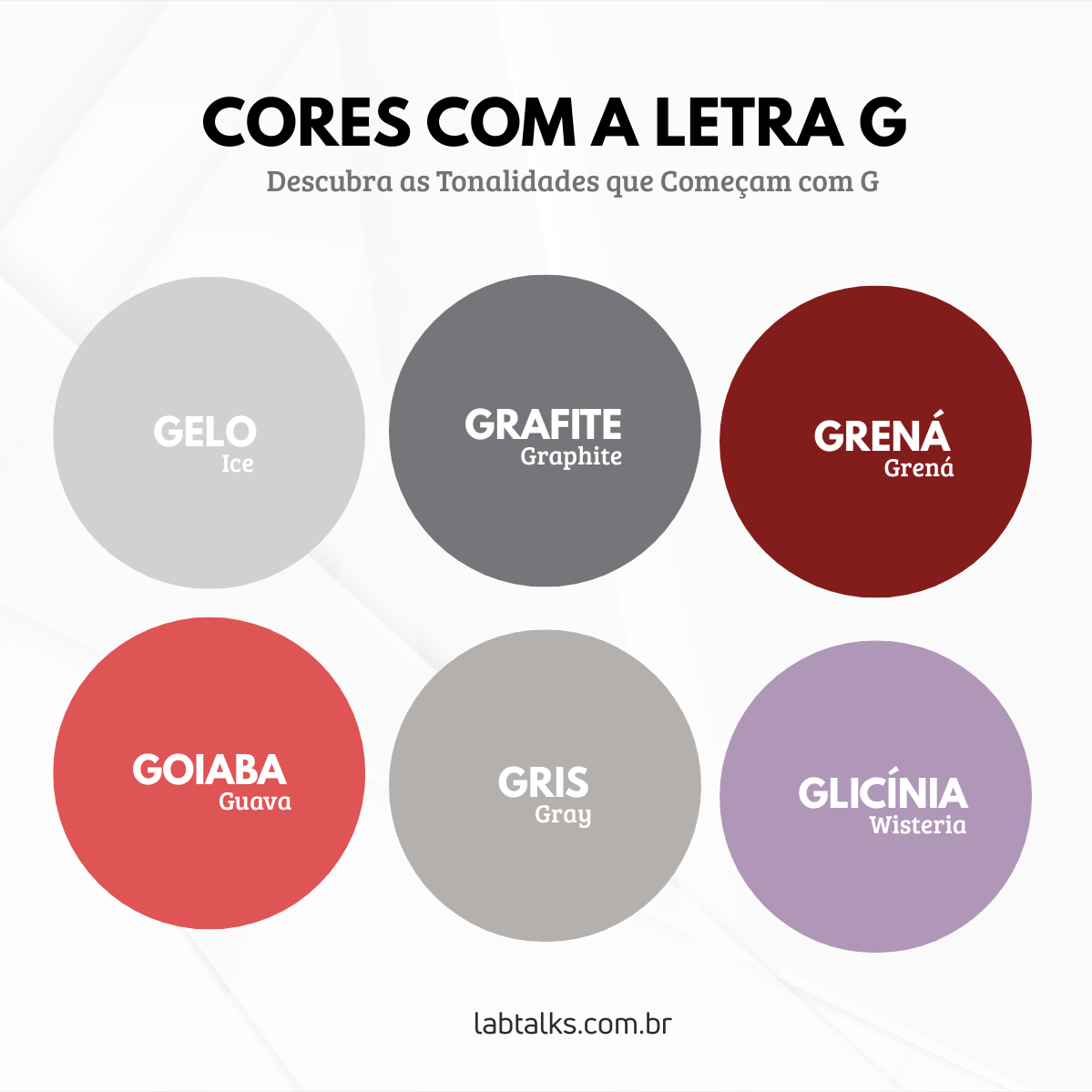 Cor com Letra G